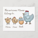 Recherche de poules et poussins cartes postales Pour elle