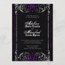 Recherche de violet mariage invitations Gothique