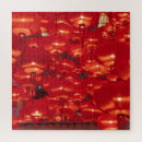 Recherche de rouge chinois puzzles Papier