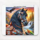 Recherche de cheval noir tapis souris Étalon