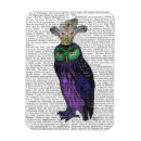 Recherche de hibou magnets Feuille de fleur