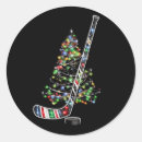 Recherche de hockey père noël autocollants Xmas