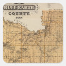 Recherche de carte de la terre autocollants Bleu