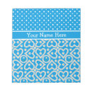 Recherche de pois bleu blocsnotes Blanc