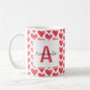 Recherche de rouge coeur tasses Motif de coeur