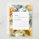 Recherche de douche nuptiale de tournesol bleu invitations Mariés