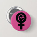 Recherche de symbole feministe badges Rose
