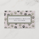 Recherche de chien de promenade cartes visite Professionnel