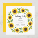 Recherche de watercolor sunflower invitations Jaune
