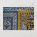 Recherche de tuile turque cartes postales Bleu