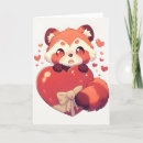Recherche de panda kawaii vœux cartes Rouge