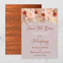 Recherche de rustique save the dates Orange brûlé