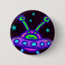 Recherche de soucoupe volante badges Science fiction