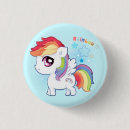 Recherche de poney badges Arc en ciel