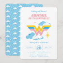 Recherche de wonder woman anniversaire invitations Superhéros