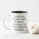 Recherche de meilleur employé tasses Boss
