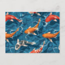 Recherche de carpe koi cartes postales Illustration