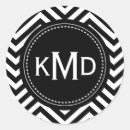 Recherche de zigzag noir et blanc autocollants Élégant