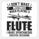 Recherche de flute autocollants Musicien