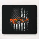 Recherche de voiture américaine tapis souris Drapeau