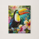 Recherche de oiseaux tropicaux puzzles Nature