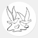 Recherche de colombe de blanc autocollants Mariés