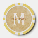 Recherche de gold poker chips Monogramme