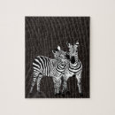 Recherche de rayures de zèbre puzzles Blanc