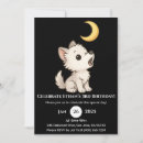 Recherche de loup lune invitations Clair de lune