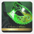 Recherche de masque vert autocollants Élégant
