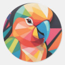 Recherche de portrait abstrait autocollants Géométrique