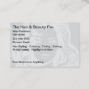 Recherche de coiffure standard cartes visite Beauté