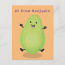 Recherche de fruit kawaii cartes postales Mignon