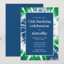 Recherche de bleu blanc vert invitations Garçon