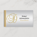 Recherche de initiales faites sur commande de monogramme cartes visite Décoré d'un monogramme