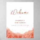 Recherche de baby shower orange posters Minimaliste