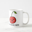 Recherche de fruits kawaii tasses Rouge