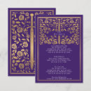 Recherche de purple floral invitations Élégant
