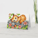 Recherche de fleurs de chat vœux cartes Orange