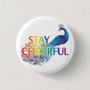 Recherche de paon badges Coloré