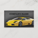 Recherche de voitures de sport cartes visite Professionnel