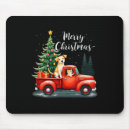 Recherche de camion rouge tapis souris Arbre de noël