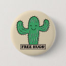 Recherche de cactus mignon badges Illustration