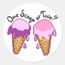 Recherche de cornet de crème glacée autocollants Scoops