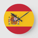 Recherche de l espagne horloges Drapeau