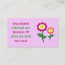 Recherche de fleurs hippies cartes visite Rose