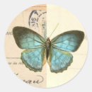 Recherche de beau papillon autocollants Vintage