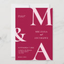 Recherche de magenta mariage invitations Moderne