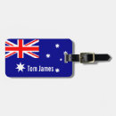 Recherche de drapeau australie bagages étiquettes Voyage