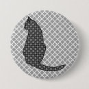 Recherche de chat blanc badges Noir et blanc